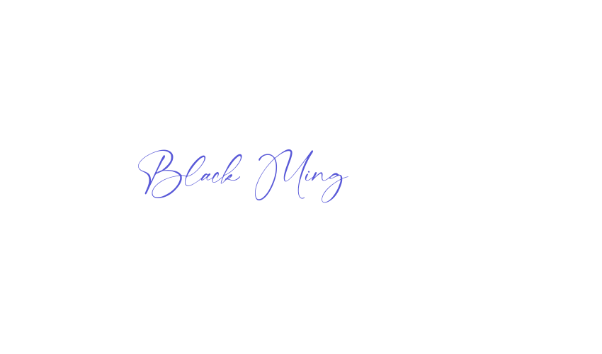 Black Ming Font