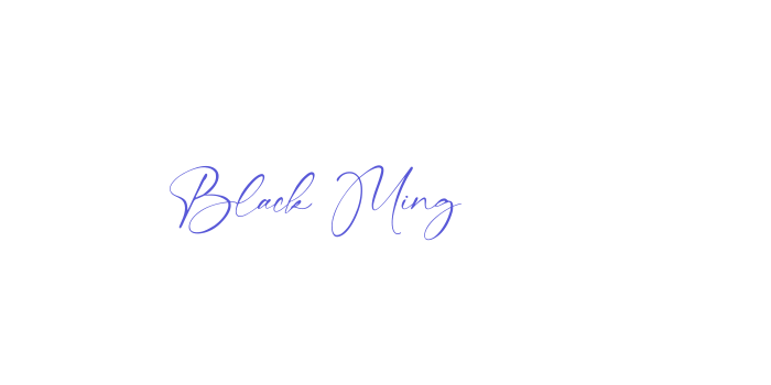 Black Ming Font Download