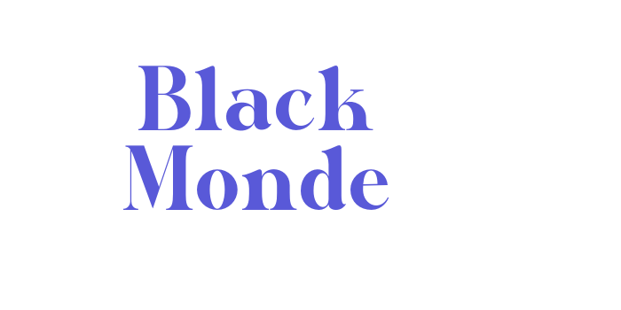 Black Monde Font