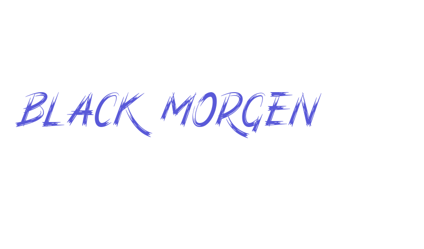 Black Morgen Font