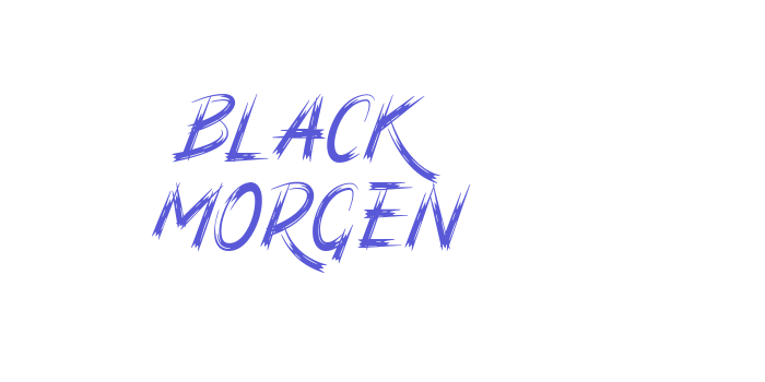 Black Morgen Font Download