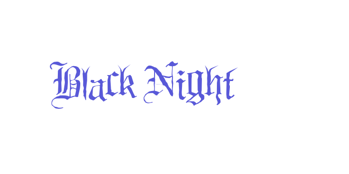 Black Night Font Download