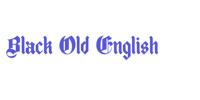 Black Old English Font Download