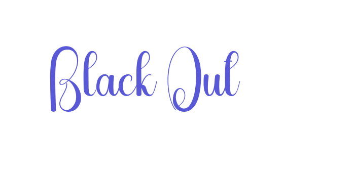 Black Out Font Download