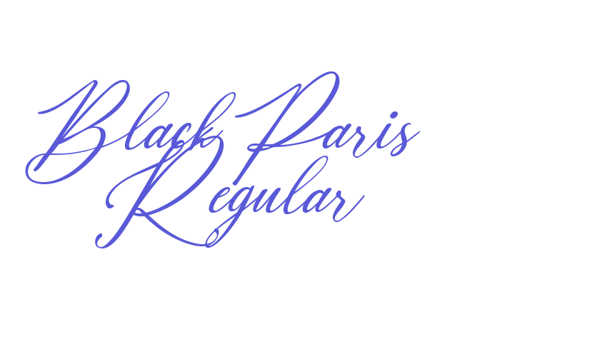 Black Paris Regular Font Download