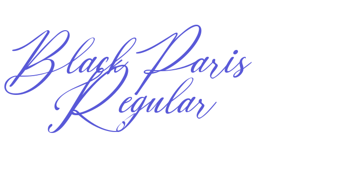 Black Paris Regular Font Download