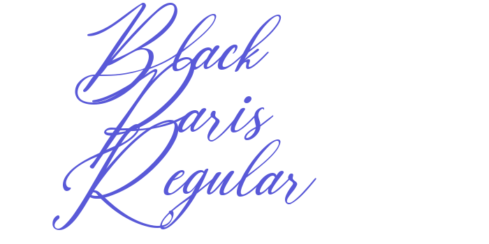 Black Paris Regular Font