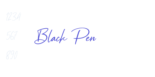 Black Pen-font-download