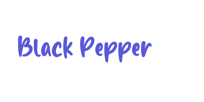 Black Pepper Font