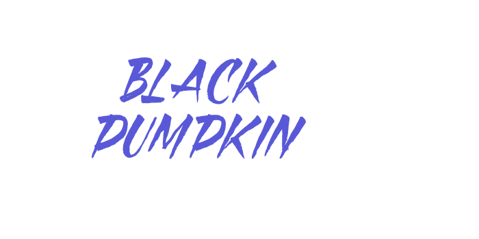 Black Pumpkin Font Download