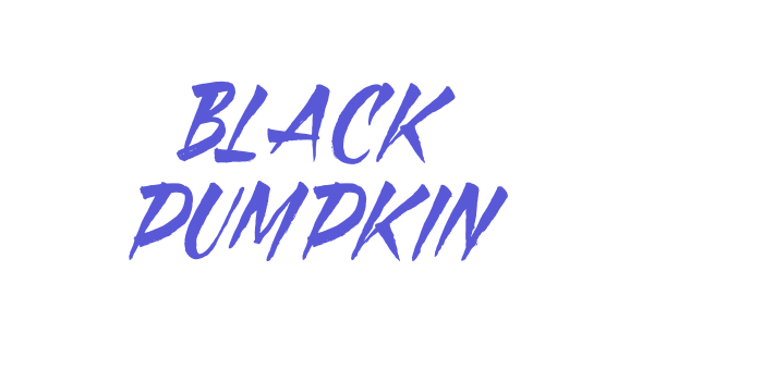 Black Pumpkin Font