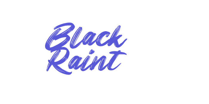 Black Raint Font Download