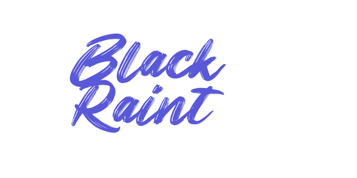 Black Raint Font