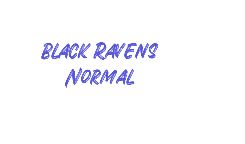 Black Ravens Normal Font