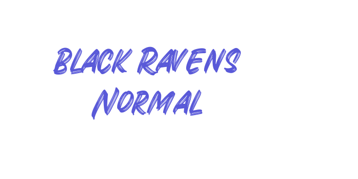 Black Ravens Normal Font Download