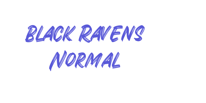 Black Ravens Normal Font