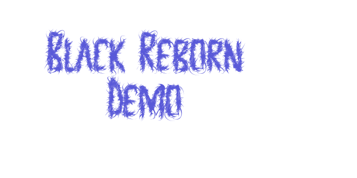 Black Reborn Demo Font