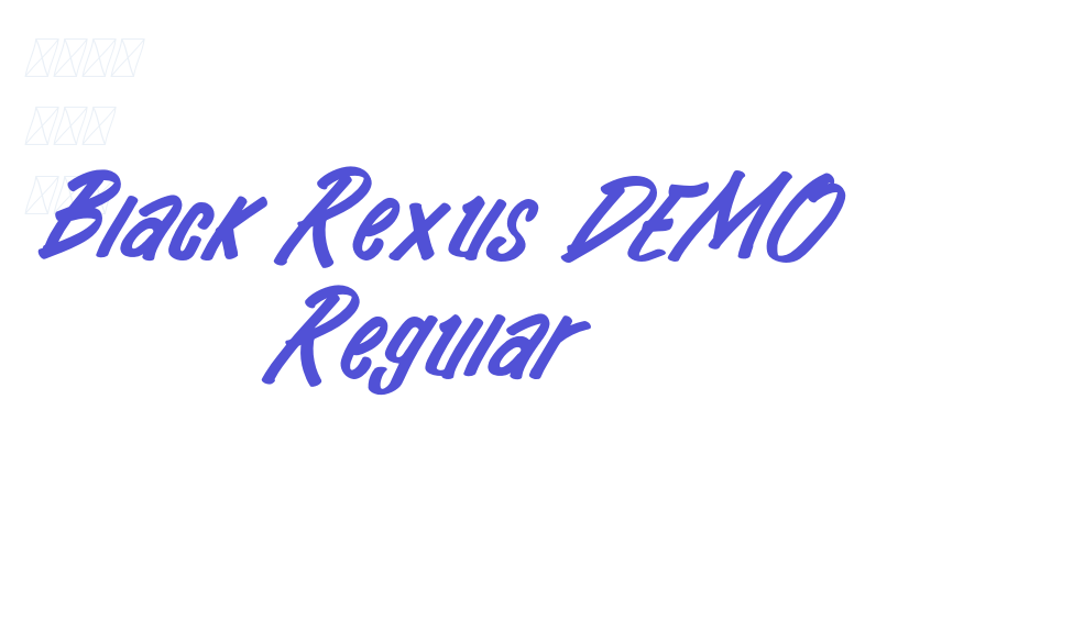 Black Rexus DEMO Regular-font-download