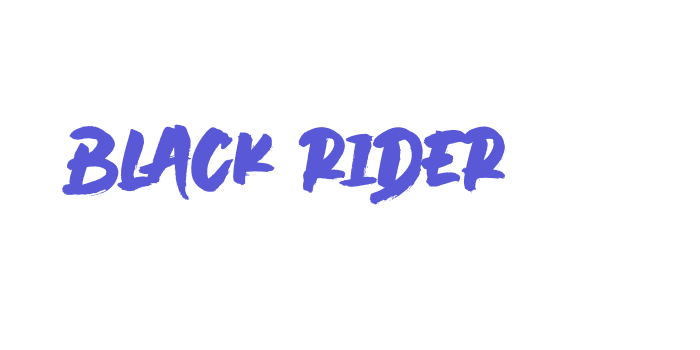 Black Rider Font Download