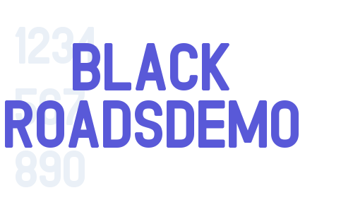 Black RoadsDEMO Font Download