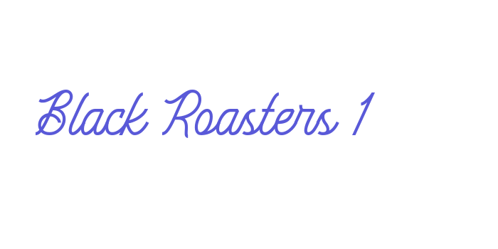 Black Roasters 1 Font Download