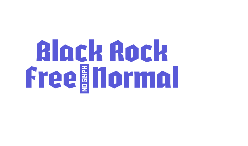 Black Rock Free-Normal Font