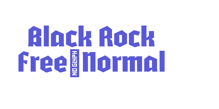 Black Rock Free-Normal Font Download