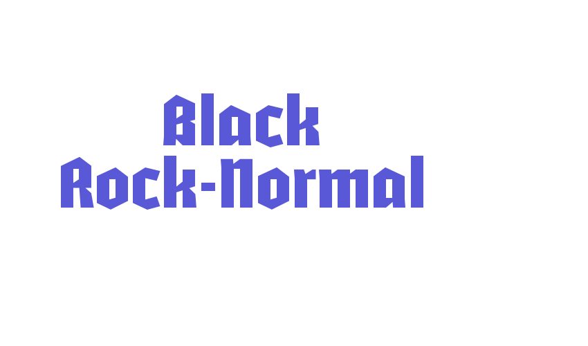 Black Rock-Normal Font Download