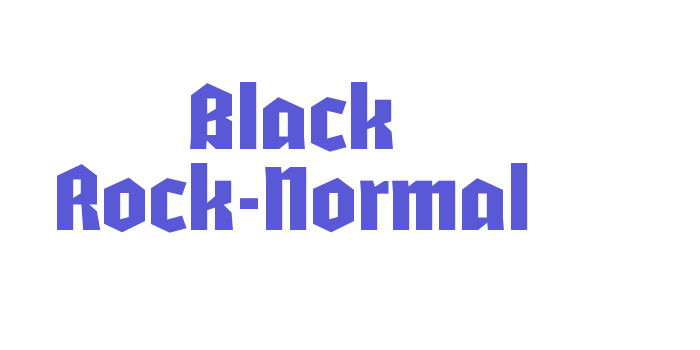 Black Rock-Normal Font Download