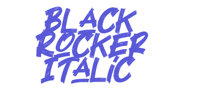 Black Rocker Italic Font Download