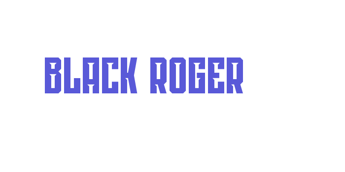 Black Roger Font Download