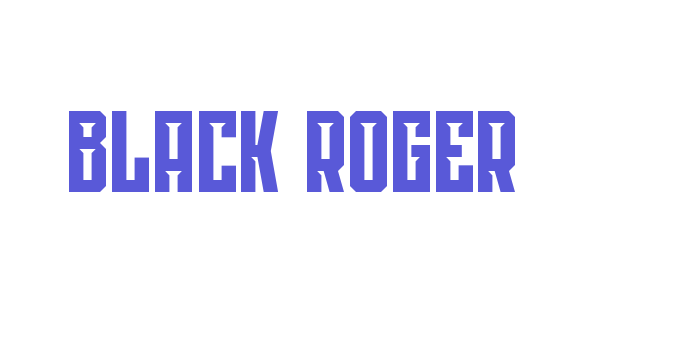 Black Roger Font