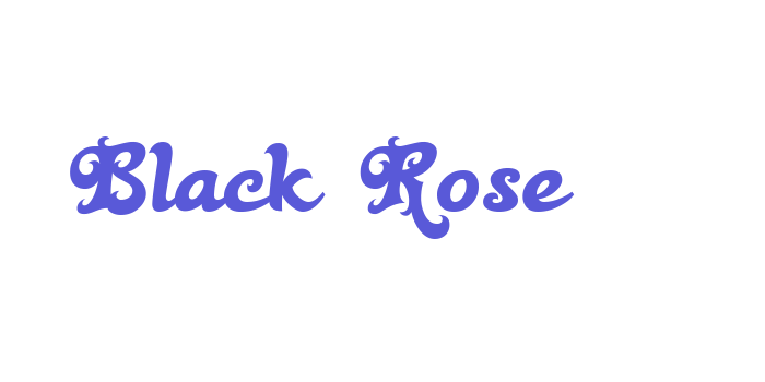 Black Rose Font