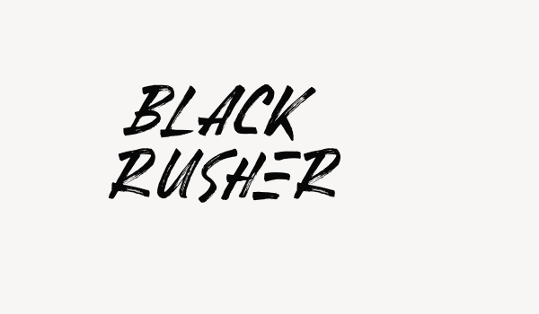 Black Rusher Font