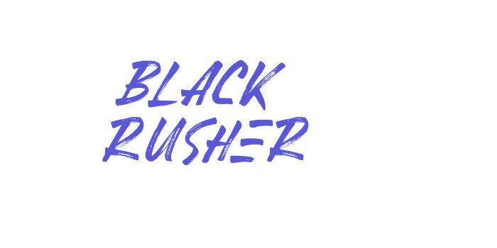 Black Rusher Font Download