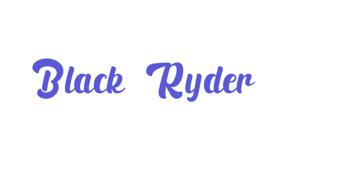 Black Ryder Font Download