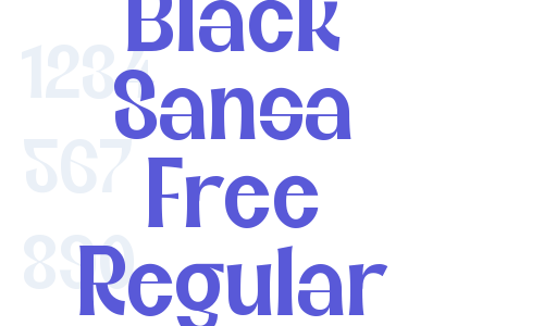 Black Sansa Free Regular Font Download