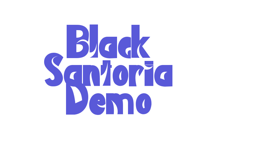 Black Santoria Demo Font Download