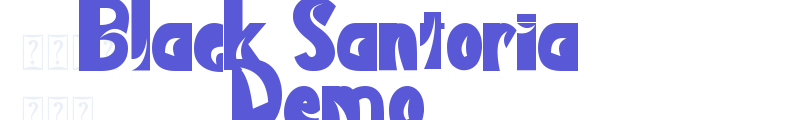 Black Santoria Demo font