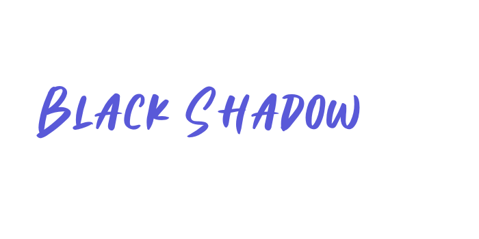 Black Shadow Font Download