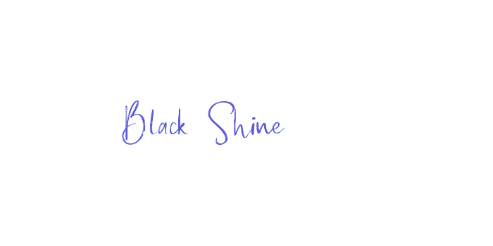 Black Shine Font Download