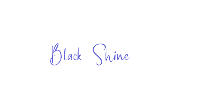 Black Shine Font