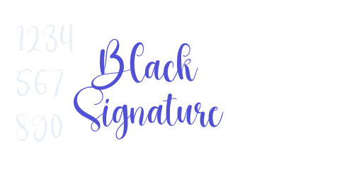 Black Signature-font-download