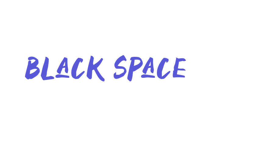 Black Space Font