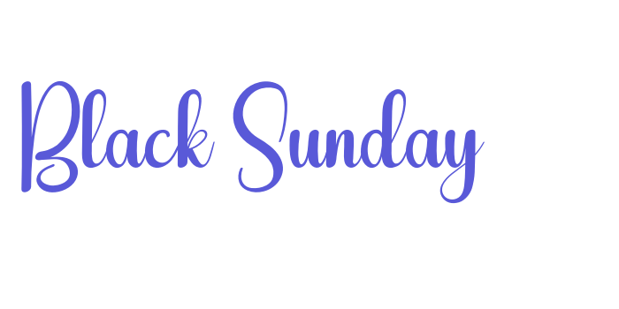 Black Sunday Font Download