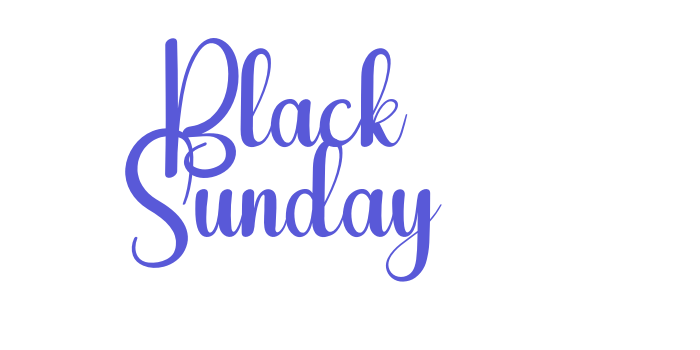 Black Sunday Font