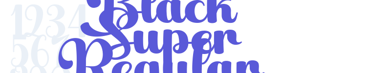 Black Super Regular-related font