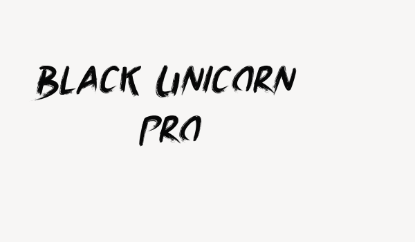 Black Unicorn Pro Font