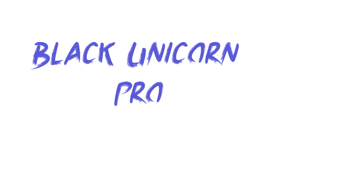 Black Unicorn Pro Font Download