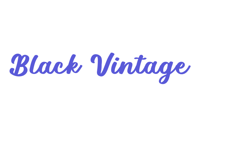 Black Vintage Font Download